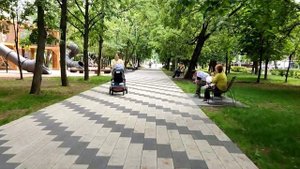 Сквер на улице Марии Поливановой в Очаково, который С.С. Собянин планирует уничтожить