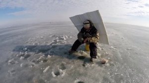 Семейная рыбалка Зимой на Маныче с супругой Любой.  Зима. Юрий Философ