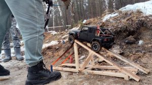 Vanquish Phoenix JEEP Wrangler, заезд класса 1 на соревнованиях RCTEG Зимний триал 2025