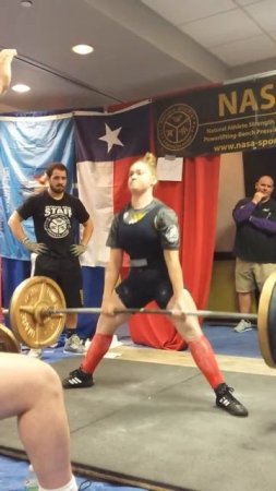 17 yr old girl deadlifts 363 RAW