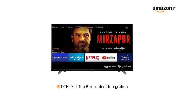 43inches smart Android 4k tv maked by Amazon basics #tv