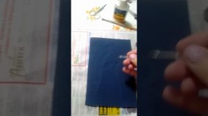 Мое первое тиснение с подручным средством😉