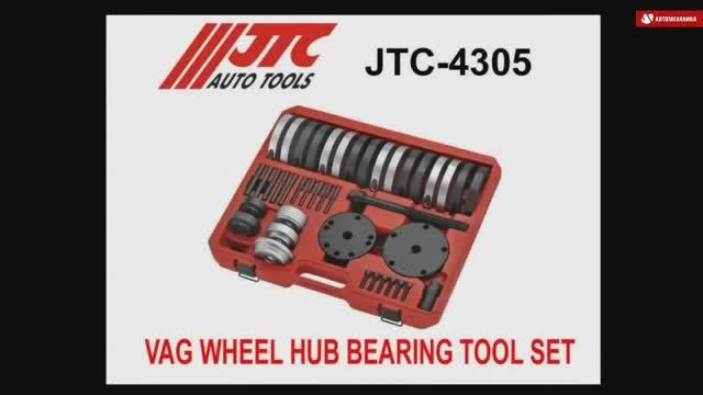 JTC-4305   Набор инструментов для замены ступичных подшипников VAG в кейсе