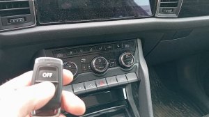 Skoda Kodiaq. Привязка пульта Webasto.