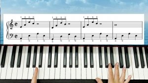 Море Море Мир Бездонный Шлягер За Вечер Юрий Антонов на ПИАНИНО ЛЕГКО Для Начинающих + НОТЫ🎵