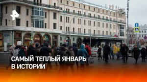 Январь в центральной России стал самым теплым за историю метеонаблюдений  / РЕН