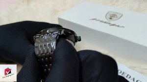 Poedagar 836 Black Chain Watch || Easy Shopping Zone || Bangla Watch Tutorial ||