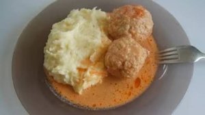 Тефтели с толчёной картошкой. Маринкины творинки. Всем МИРА и Добра!