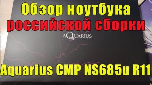 Обзор ноутбука российской сборки Aquarius CMP NS685u R11