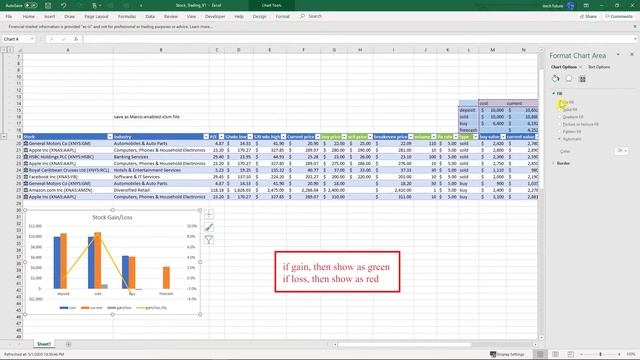 Excel practice (part # 2) – live stock, pivot, Combo chart, refresh for beginner & experienced