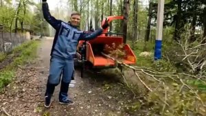 Утилизация измельчение веток деревьев