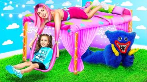 Mommy Long Legs и Хаги Ваги строят секретную комнату!