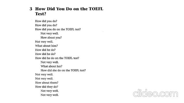 GrammarChants 8.3 How did you do on the TOEFL test смотреть онлайн