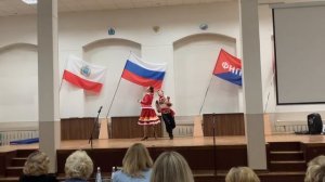 Выступление Исакиной Т.Н., Страмова А.В. на смотре художественной самодеятельности