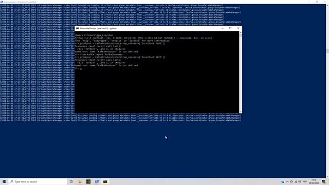 Kafka with kafka-python on Windows