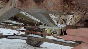 прицеп с тормозами и ручником, к мотоблоку от сельского кулибина.