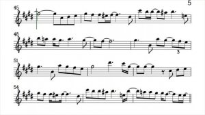 Reality Alto Sax Sheet Music Backing Track Play Along Partitura_720p