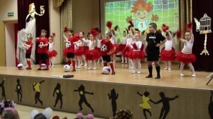 Детский танец "ФУТБОЛ" с воспитанниками Детского сада. Отчетный концерт СМАЙЛ