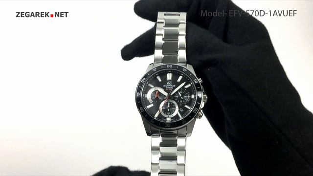 Casio EDIFICE Momentum EFV-570D-1AVUEF SPORTY CHRONOGRAPH - Zegarek.net смотреть онлайн