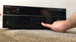 How to factory Reset Yamaha RX-V675 7.2 HDMI Home Theater Surround Receiver