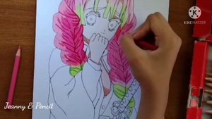 Drawing Kimetsu No Yaiba : MITSURI KANROJI  By Jeanny