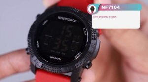 Unboxing Review |Naviforce Watch NF7104 New ArrivalLCD Digital Movement Latest Design