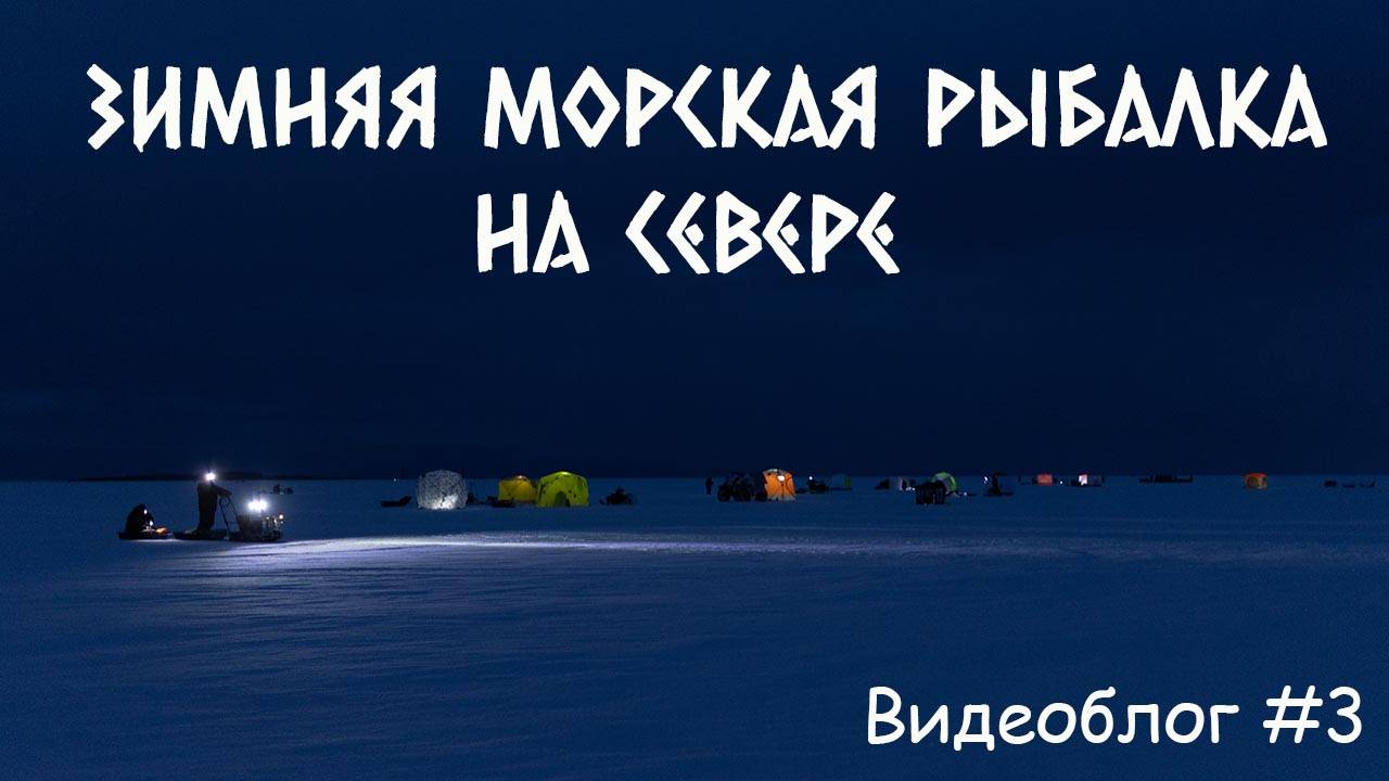 Зимняя морская рыбалка на Севере. Видеоблог #3