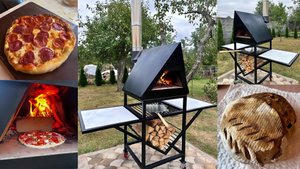 Как я собрал печь для пиццы своими руками и приготовил шедевр за 5 минут! #trending