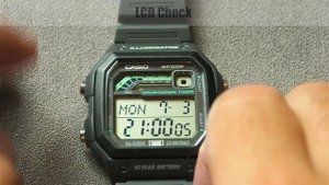 Casio WS-1600H "Secret" Tips : LCD Check, Alarm Sound Check, Mute/Silent Button