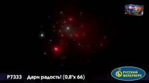 Р7333 Батарея салютов, Салют,Фейерверк Дари радость 0,8х66 залпов