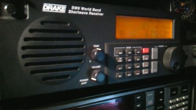 R.Rwandaかな 6055kHz DRAKE SW8 World Band SW Receiver.MP4
