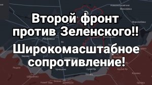 ВТОРОЙ ФРОНТ ПРОТИВ ЗЕЛЕНСКОГО! ШИРОКОМАСШТАБНОЕ СОПРОТИВЛЕНИЕ ТЦК