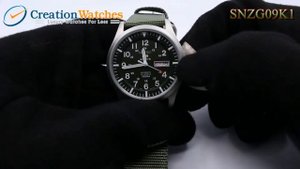 Seiko 5 Military Automatic Sports SNZG09 SNZG09K1 SNZG09K Men's Watch
