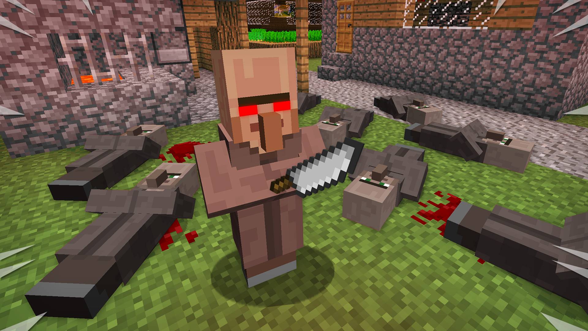 ЭТОТ ЖИТЕЛЬ ПЕРЕБИЛ ВСЕХ В ДЕРЕВНЕ НОМЕР 13 В МАЙНКРАФТ | Риколит Minecraft