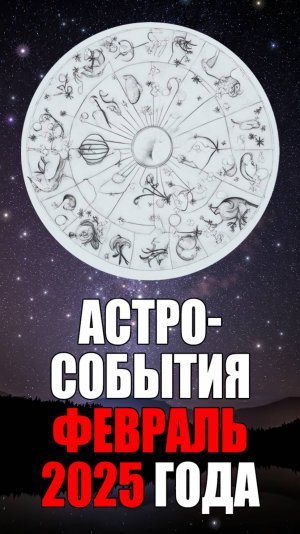 ФЕВРАЛЬ - Астрологические События