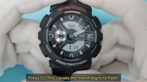 How to set time on Casio G-Shock GA-110 (5146)