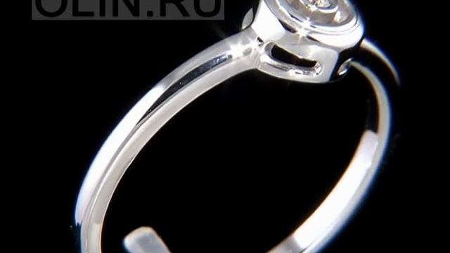 Колечко с бриллиантом из белого золота смотреть онлайн