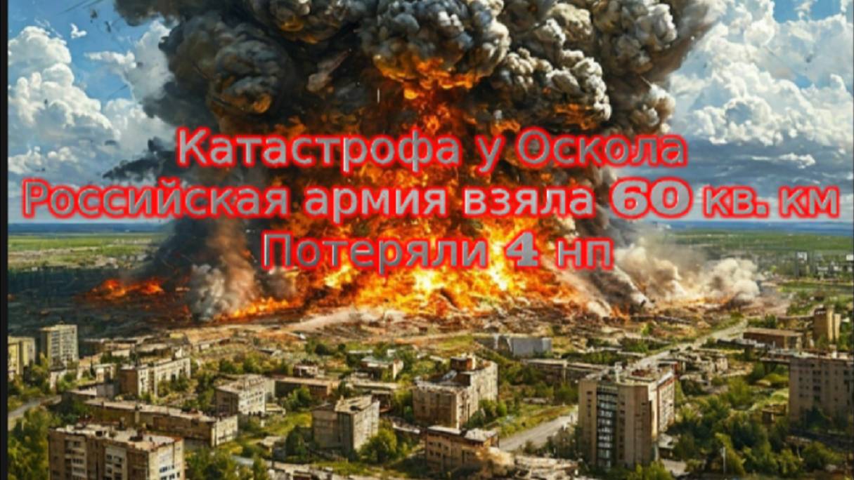 Новости СВО Сегодня-Катастрофа у Оскола. Российская армия взяла 60 кв. км. Потеряли 4 нп