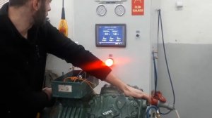 4HE-18Y-40P Bitzer Pistonlu Kompresör Çalıştırma Testi & 4HE-18Y-40P Bitzer Compressor Run Test