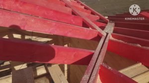 Как сделать ендову под усадку на срубе.