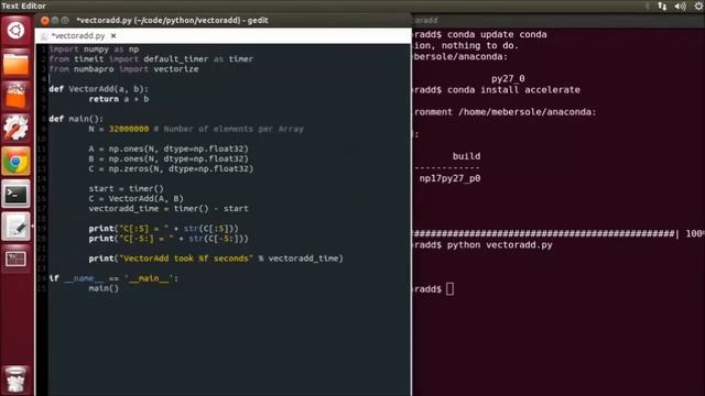 CUDACast 10a Your First CUDA Python Program смотреть онлайн