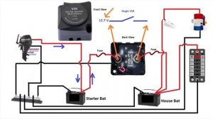 How to install voltage sensitive relay (VSR) on a boat including wiring diagram