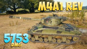 M4A1 Rev - 3 Фрагов 5.7K Урона - Против высших! - Мир Танков