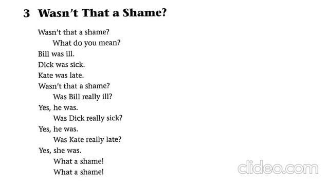 GrammarChants 7.3 Wasn't it a shame смотреть онлайн