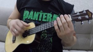 5 Pantera songs (riffs) on ukulele