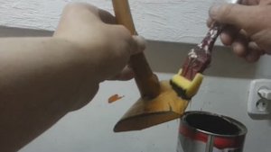 Кисть из прищепки  и поролона своими руками