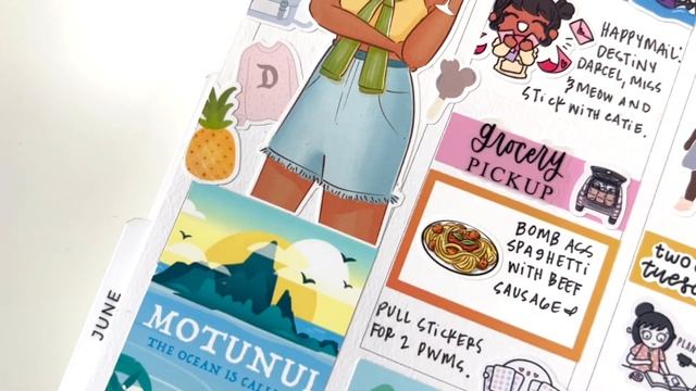 PLAN WITH ME | ODDLOOP | SADIES STICKERS A5W PLANNER | BLACK-ish MOMENT