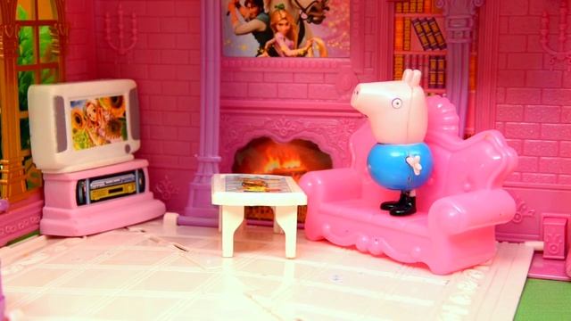 Свинка Пеппа Мультик с игрушками Джордж Обкакался Испугался Собаку смотреть онлайн