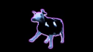 Корова танцует под польскую музыку