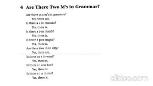 GrammarChants 1.4 Are there two ms in Grammar